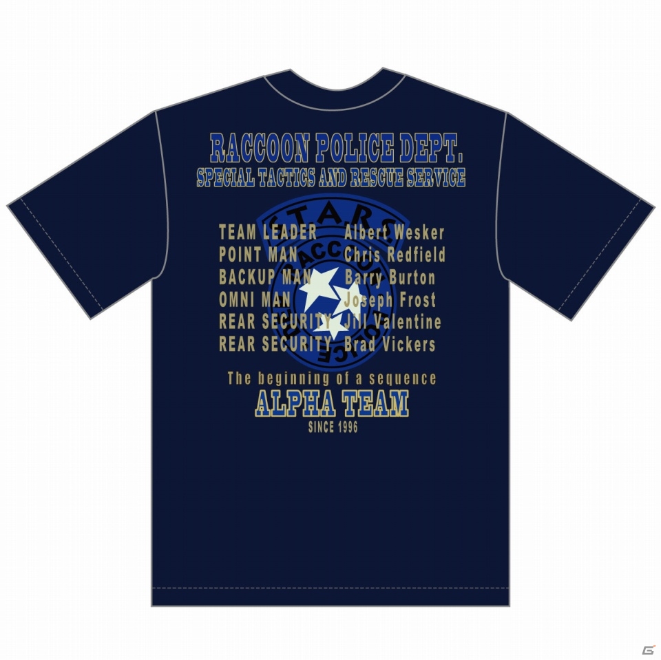 「バイオハザード」S.T.A.R.S.創設2周年を記念した「BIOHAZARD S.T.A.R.S. ANNIVERSARY Tシャツ」が12月17日に発売の画像2