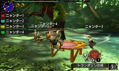 3DS「モンスターハンタークロス」オトモアイルーを操作できる「ニャンターモード」を紹介！メインモンスターの一角・タマミツネの生態も明らかにの画像15