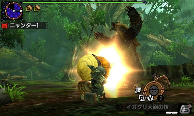 3DS「モンスターハンタークロス」オトモアイルーを操作できる「ニャンターモード」を紹介！メインモンスターの一角・タマミツネの生態も明らかにの画像18