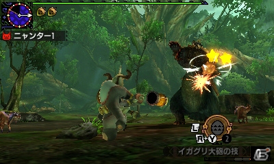 3DS「モンスターハンタークロス」オトモアイルーを操作できる「ニャンターモード」を紹介！メインモンスターの一角・タマミツネの生態も明らかにの画像19
