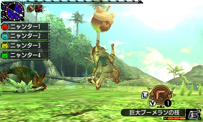 3DS「モンスターハンタークロス」オトモアイルーを操作できる「ニャンターモード」を紹介！メインモンスターの一角・タマミツネの生態も明らかにの画像9