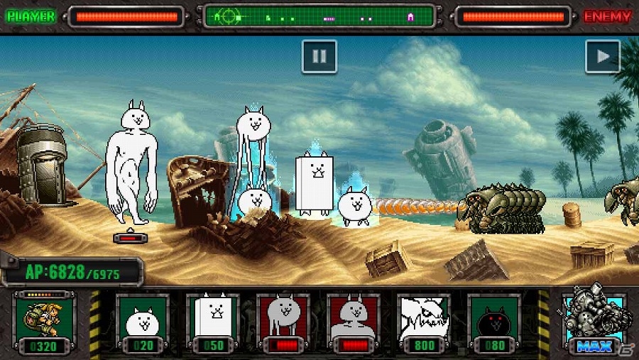iOS/Android「メタルスラッグ ディフェンス」と「にゃんこ大戦争」がコラボ！にゃんこ軍団に囚われた捕虜を救出して限定ユニットを手に入れようの画像5