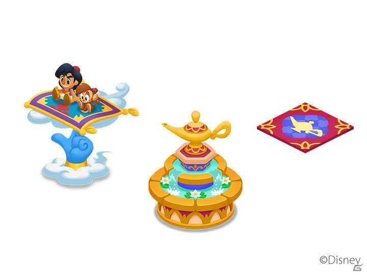 iOS/Android「ディズニー マジックキャッスル ドリーム・アイランド」イベント「ジーニーコレクション♪」が開催！アラジンをモチーフにしたアイテムが初登場の画像4