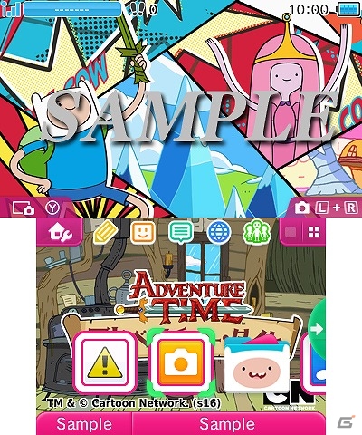 アニメ「アドベンチャー・タイム」の3DS用テーマ3種が配信―お得なセットも同時販売の画像3