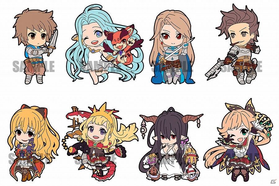 「グランブルーファンタジー」グランやジータ、クラリスなどもラインナップした「ラバーストラップコレクション」Vol.1・2が2016年4月より発売の画像1