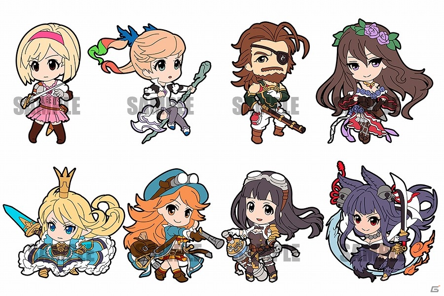 「グランブルーファンタジー」グランやジータ、クラリスなどもラインナップした「ラバーストラップコレクション」Vol.1・2が2016年4月より発売の画像2