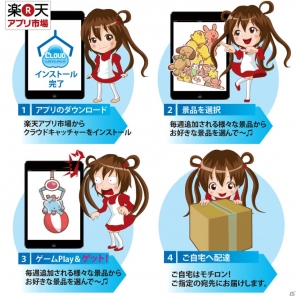スマートフォン向けオンラインクレーンゲーム「クラウドキャッチャー」が楽天アプリ市場にて配信開始の画像5