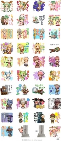 iOS/Android「ぷちっとくろにくる」のちびキャラたちが可愛いLINEスタンプになって登場！の画像2
