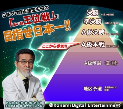 「麻雀格闘倶楽部」シリーズから「日本プロ麻雀連盟主催 第41期 王位戦」A級本戦出場者が選抜決定の画像1