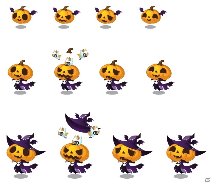 iOS/Android「LINE ウパルランド」ハロウィン姿の「パンプキー」「スカル」が登場！ユーザーファンアートコンテストも開催の画像4