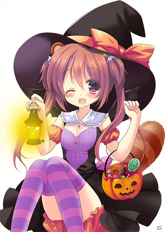 ニコニコアプリ「桃色大戦ぱいろん・生」ハロウィンver.の「文福オキヌ」「雛芥子ゆか」が登場！の画像1