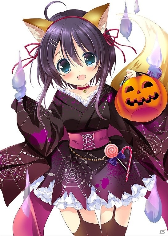 ニコニコアプリ「桃色大戦ぱいろん・生」ハロウィンver.の「文福オキヌ」「雛芥子ゆか」が登場！の画像3
