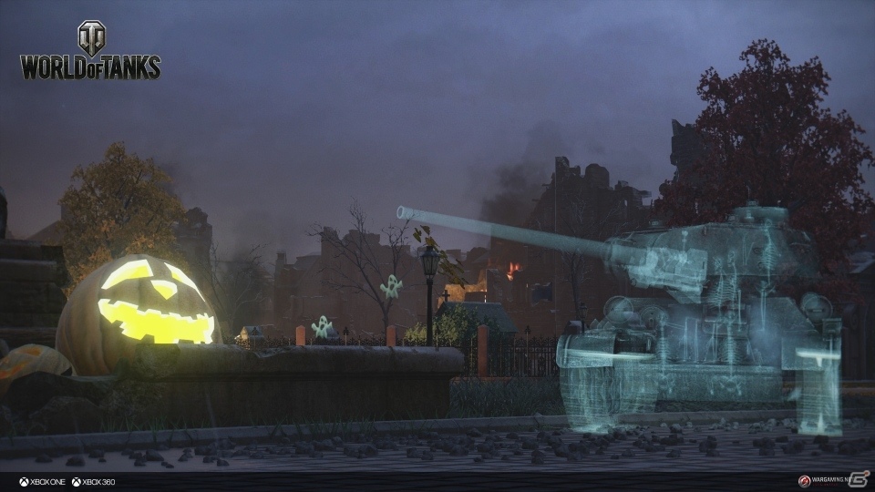 戦車がスケスケだぜ!! Xbox One/Xbox 360版「World of Tanks」にてハロウィンモード「デッドシティー」が開催の画像3