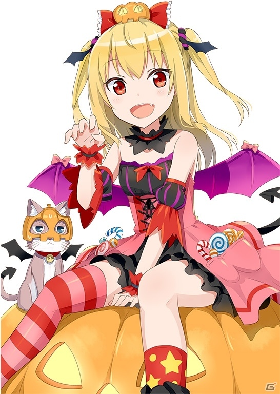 ニコニコアプリ「桃色大戦ぱいろん・生」神代フレイヤ-幼少期-＆ちまりのハロウィンver.が登場の画像1