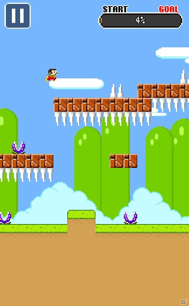iOS/Android向け激ムズ横スクロールアクション「ゴールできたら神！！2」を紹介！今週のおすすめスマホゲームアプリレビューの画像2