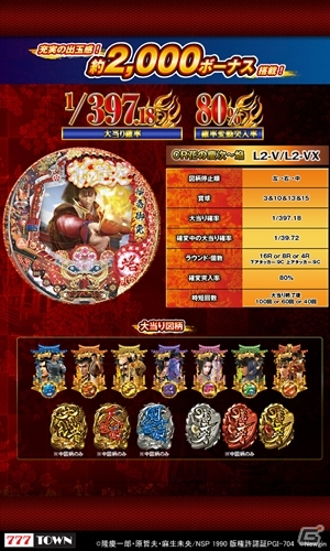 「777TOWN for Android」ニューギンのシリーズ第4弾「CR 花の慶次～焔」が配信の画像5