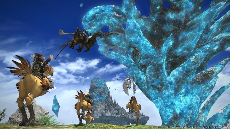 「ファイナルファンタジーXIV: 蒼天のイシュガルド」フライングマウントで探索する“雲海探索 ディアデム諸島”を紹介！の画像1