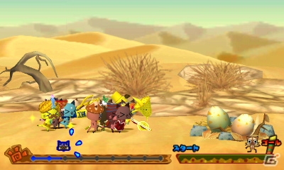 3DS「モンハン日記 ぽかぽかアイルー村DX」にて「ぐでたま」とのコラボ衣装が入手できる探検クエストが配信！の画像3