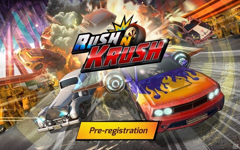 iOS/Android向けカーバトルアクション「Rush N Krush」が発表！事前登録も実施中の画像1
