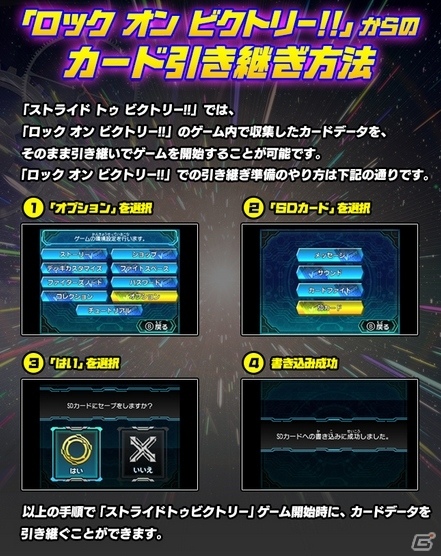 3DS「カードファイト!! ヴァンガードG ストライド トゥ ビクトリー!!」公式サイトがグランドオープン！前作引継ぎ情報も掲載の画像2