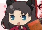 「Fate/stay night［Unlimited Blade Works］」遠坂凛＆セイバーのSDイラストを加工した本革パスケースが登場