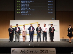 イグニス、雇用創出効果の高い企業を表彰する「Job Creation 2015」を受賞の画像1
