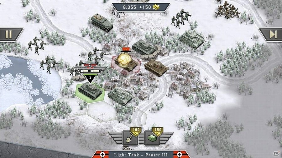 舞台は第二次世界大戦のヨーロッパ―戦略シミュレーションゲーム「1941白の戦線～ドイツvsソ連～」がApp Passにて配信開始の画像6