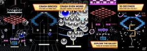 Android版「breaker:ブロック崩し-30秒でどこまで壊せますか？」が主要16言語と134の国・地域で配信開始の画像1