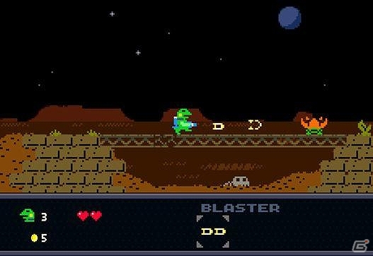 PC向け横スクロールアクションゲーム「ケロブラスター」がSteamにて配信開始の画像5