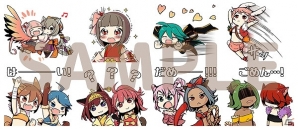 式姫たちがキュートなスタンプになって登場！LINEクリエイターズスタンプ「式姫スタンプ」が配信開始の画像2
