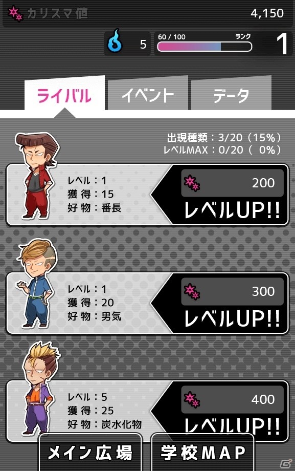 拳で語るiOS/Android向け育成SLG「妄想学園～最強王に俺はなる～」が配信の画像5