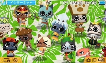 3DS「モンハン日記 ぽかぽかアイルー村DX」MHX連動特典「ベビティガネコ」の紹介映像が公開！「仮面女子」コラボ衣装も配信の画像12