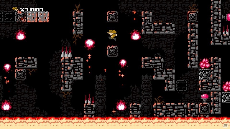 8bit風2Dアクション「1001 Spikes」がPS4/PS Vita/Wii U/3DSで配信決定―1,001の命で100以上のステージに挑むの画像4