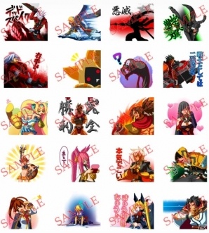 ゲーム内のドットを使った公式LINEスタンプ「BLAZBLUE 3」が配信開始！の画像1