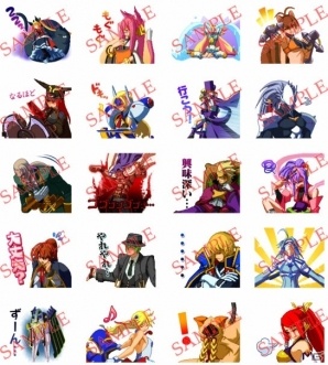 ゲーム内のドットを使った公式LINEスタンプ「BLAZBLUE 3」が配信開始！の画像2