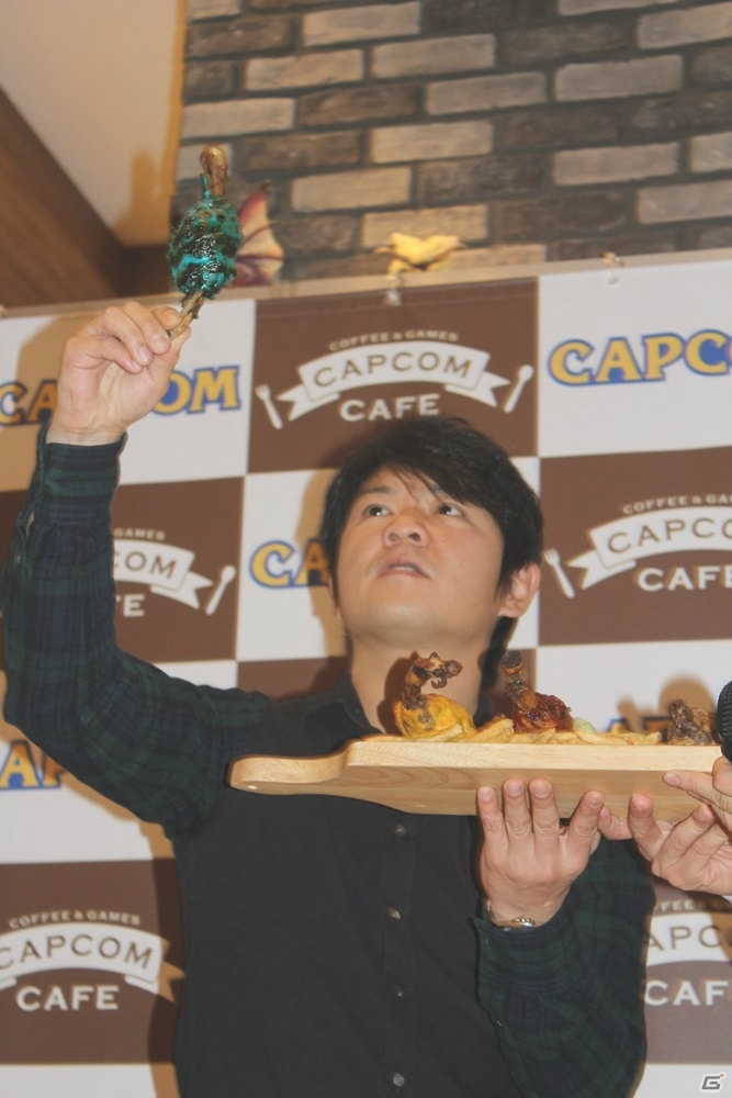 超巨大な「こんがり肉G」のインパクトは抜群！「カプコンカフェ」オープン記念イベント＆メディア向け試食会の模様をレポートの画像19