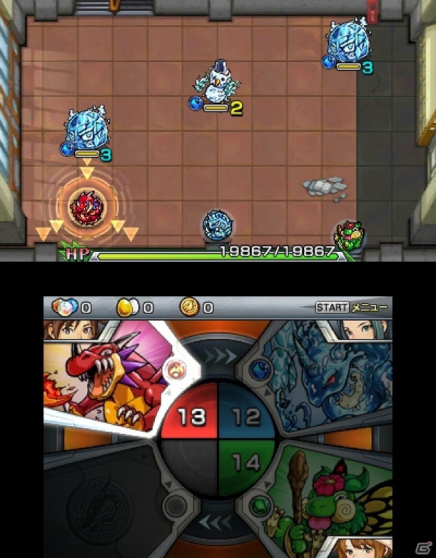 3DS「モンスターストライク」3DS版ならではの変則編成バトルを紹介！おなじみの曜日クエストとチケットクエストを紹介の画像3