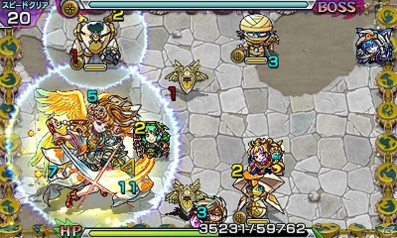 3DS「モンスターストライク」3DS版ならではの変則編成バトルを紹介！おなじみの曜日クエストとチケットクエストを紹介の画像35