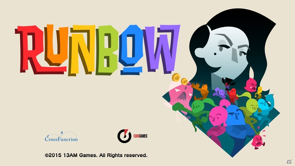 Wii U「Runbow」が11月25日より配信―最大9人で同時プレイができる独特な色彩感覚のアクションゲームの画像1