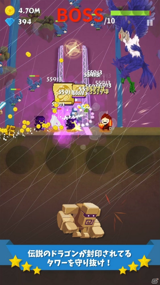無限のタップで世界を救うレトロ風アクションゲーム「タップクエスト」の日本語版がiOS/Android向けに配信開始！の画像4