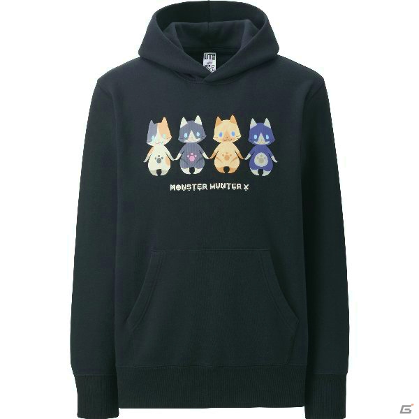 3DS「モンスターハンタークロス」ユニクロコラボパーカ＆Tシャツが本日発売！ゲーム内のユニクロコラボ装備も公開の画像2