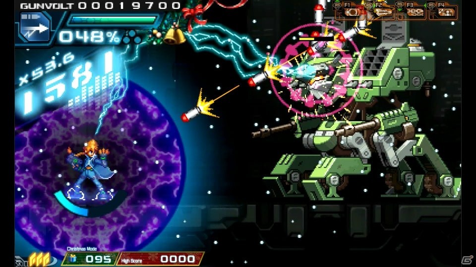 Steam版「蒼き雷霆 ガンヴォルト」に冬にピッタリの「クリスマスモード」が登場！50％OFFのオータムセールもチェックの画像2