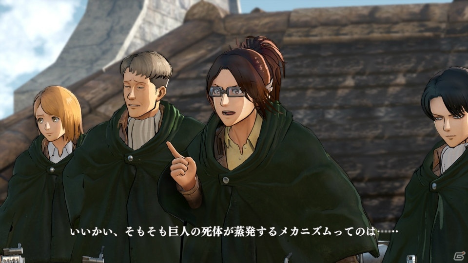 PS4/PS3/PS Vita「進撃の巨人」リヴァイなど調査兵団のキャラクターや壁の外の世界での戦闘をチェック！第2章のイベントシーンも紹介の画像27