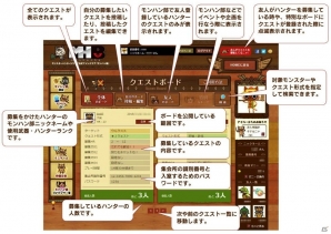 3DS「モンスターハンタークロス」モンハン部クエストボードでインターネットマルチプレイを楽しもう！各種DLC情報も公開の画像1