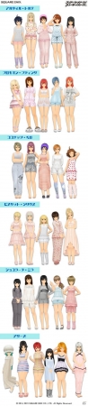 iOS/Android「スクールガールストライカーズ」に新コスチューム「おやすみウェア」が登場！31名分のデザインをチェックの画像2