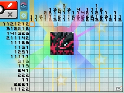 マスを塗ってポケモンのイラストを完成させる3DS「ポケモンピクロス」が配信開始！ゲーム内容の一部を紹介の画像7