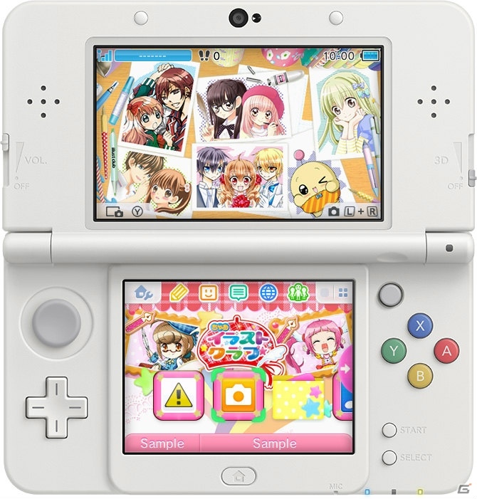 3ds ちゃおイラストクラブ の描き下ろしイラスト サラとモモがデザインされた3dsテーマが配信 Gamer