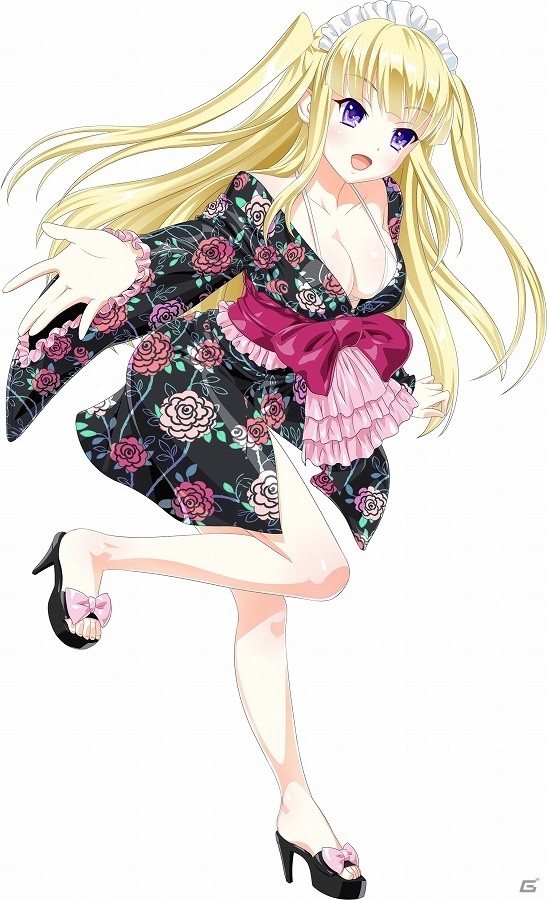 Mobage/GREE/dゲーム「VALKYRIE DRIVE -SIREN-」きわどい浴衣姿の美少女たちが大集合！レイドイベント「ビキニ浴衣でぎゅ～♪」が開催の画像2