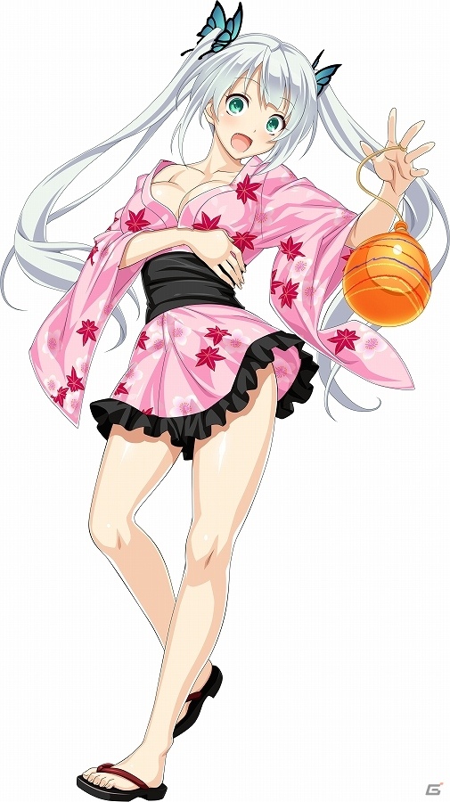 Mobage/GREE/dゲーム「VALKYRIE DRIVE -SIREN-」きわどい浴衣姿の美少女たちが大集合！レイドイベント「ビキニ浴衣でぎゅ～♪」が開催の画像4