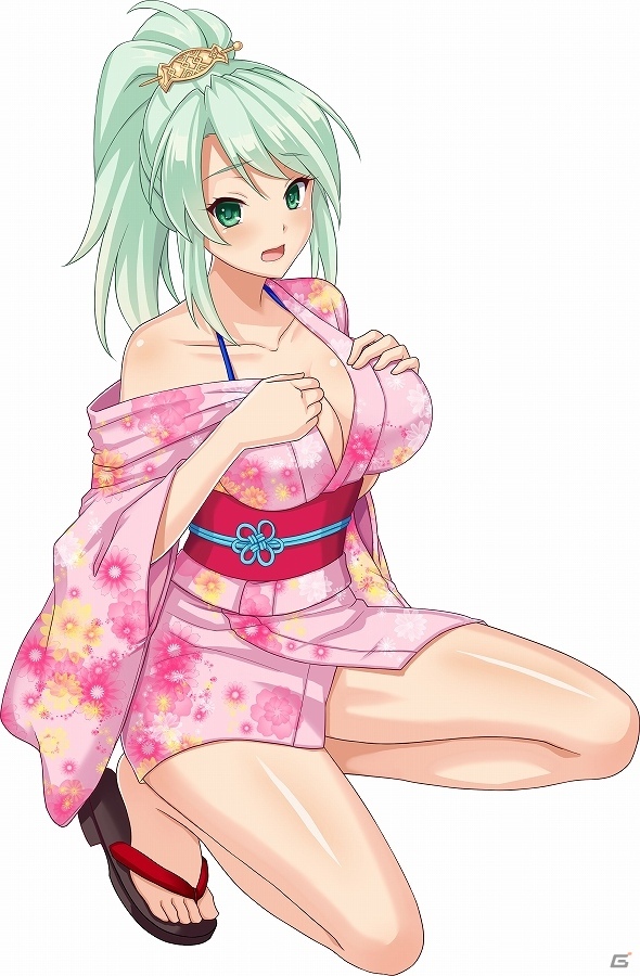 Mobage/GREE/dゲーム「VALKYRIE DRIVE -SIREN-」きわどい浴衣姿の美少女たちが大集合！レイドイベント「ビキニ浴衣でぎゅ～♪」が開催の画像8